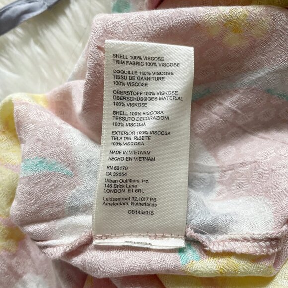 NEW Free People Light Combo Wisteria Floral Open Back Sleeveless Maxi Dress - Picture 9 of 9